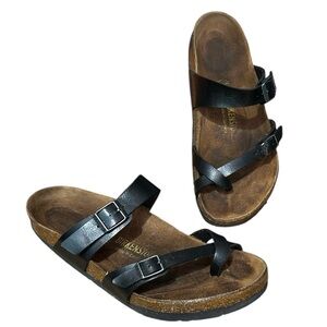 BIRKENSTOCK Mayari Black Birko-Flor Thong Sandal Slide Toe Loop US 10/EU 41